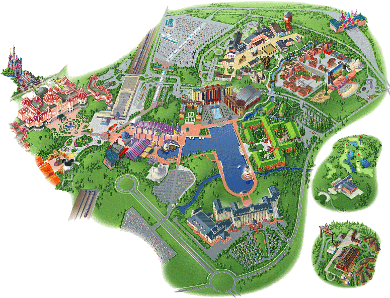 Plan du Resort Disneyland